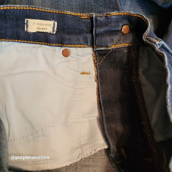 Madewell Jeans 28 Skinny 9" High Rise Creston Wash J4624 Tummy Control Slimming - Picture 4 of 12